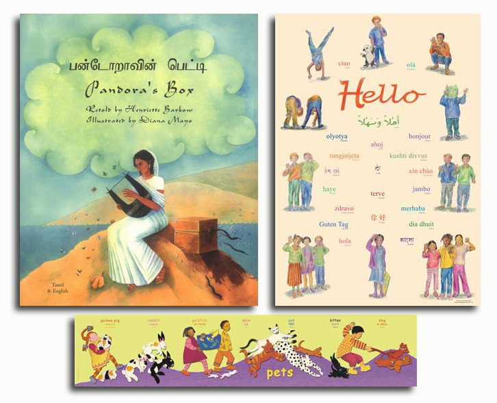 bilingual childrens book and poster