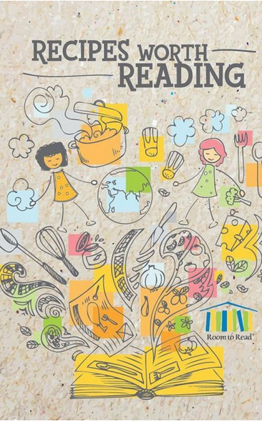 Cover of Room to Read cookbook "Recipes Worth Reading"